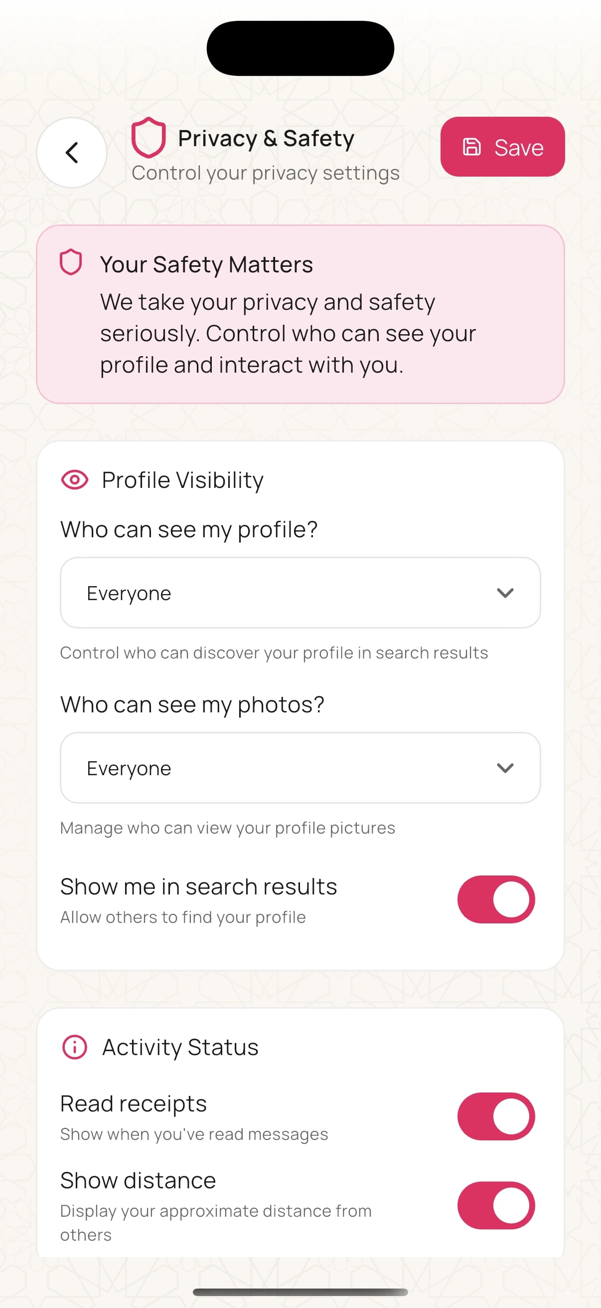 Photo blur & permissions